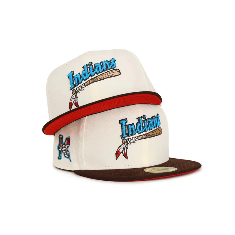 Kinston Indians Chrome Brown Fitted Cap – Alternate Logo Commemorative Edition