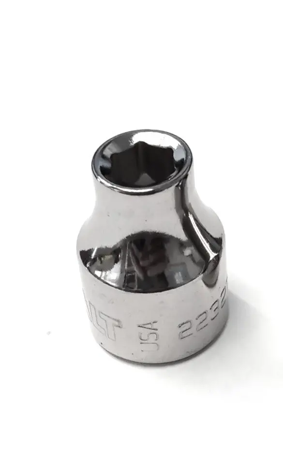 Kobalt 22327 1/4-Inch 6-Point Socket – 3/8-Inch Drive, Domestic Manufacture