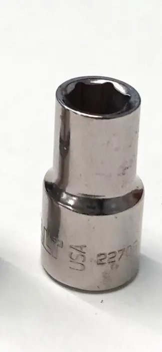 Kobalt 22706 6mm 6-Point Socket – 1/4-Inch Drive, USA-Made