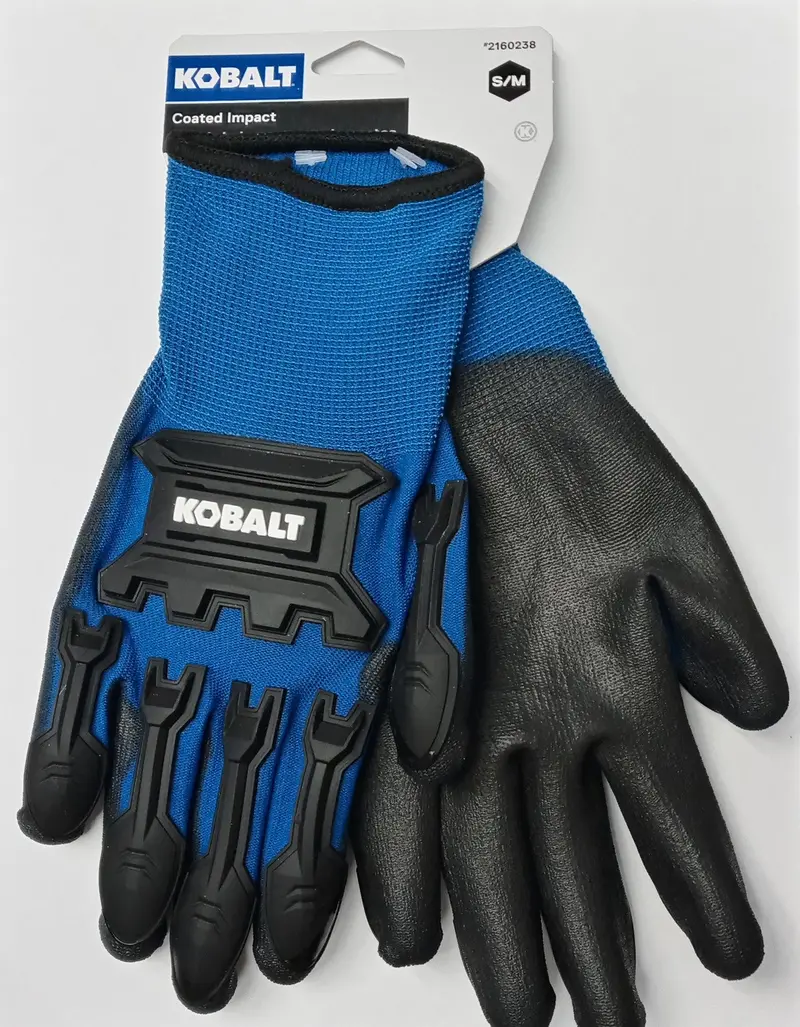 Kobalt Coated General-Purpose Utility Gloves – Small/Medium, Impact-Supportive (2160238)