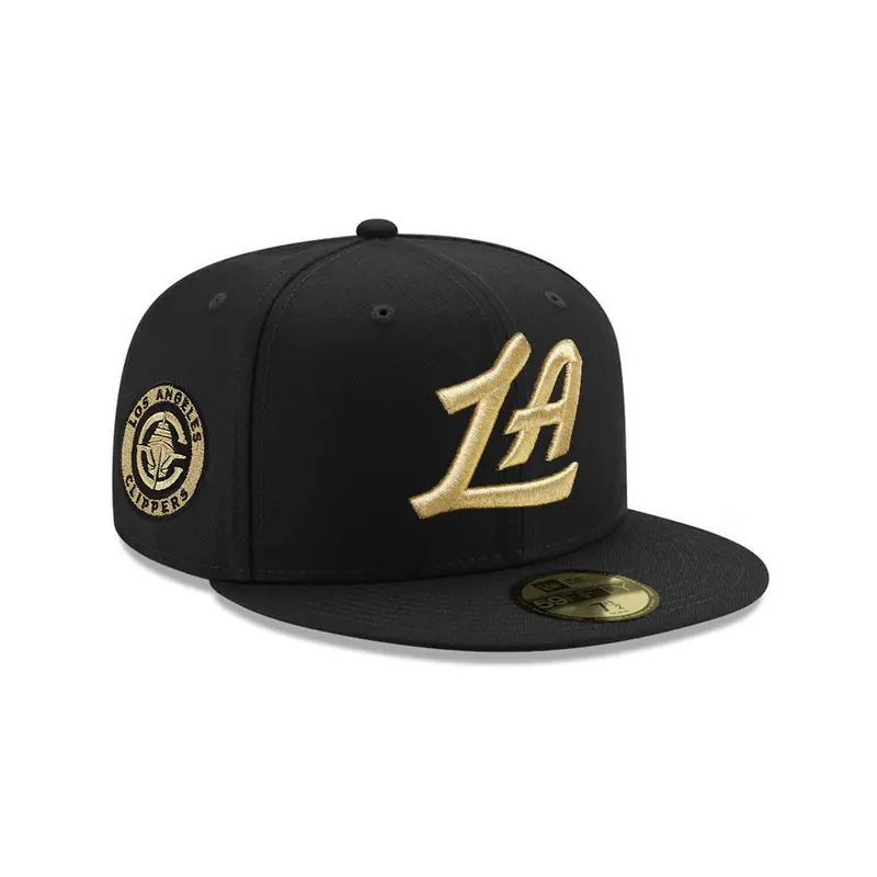 LA Clippers Alternate Logo Black & Gold SP 59Fifty Fitted Cap