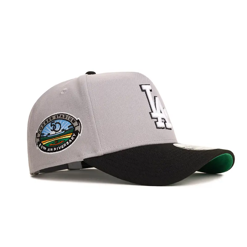 LA Dodgers 50th Anniversary Gray-Black Two-Tone Special Edition 9Forty A-Frame Snapback