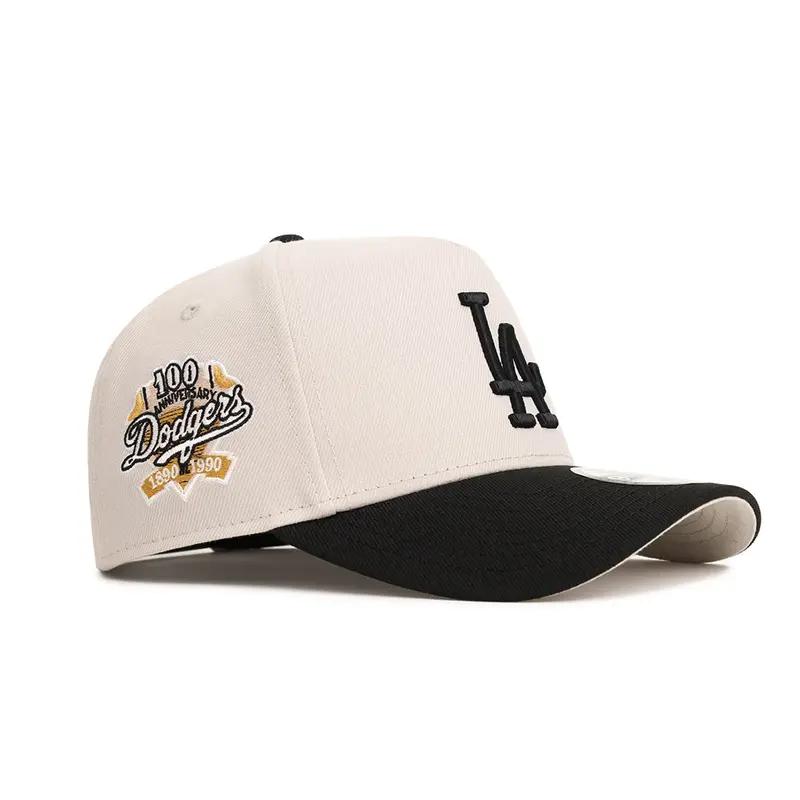 LA Dodgers Centennial Stone-Black Two-Tone Special Edition 9Forty A-Frame Snapback