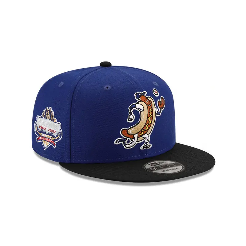 LA Dodgers Dodger Dog Royal & Black Stadium 40th Anniversary 9Fifty Snapback