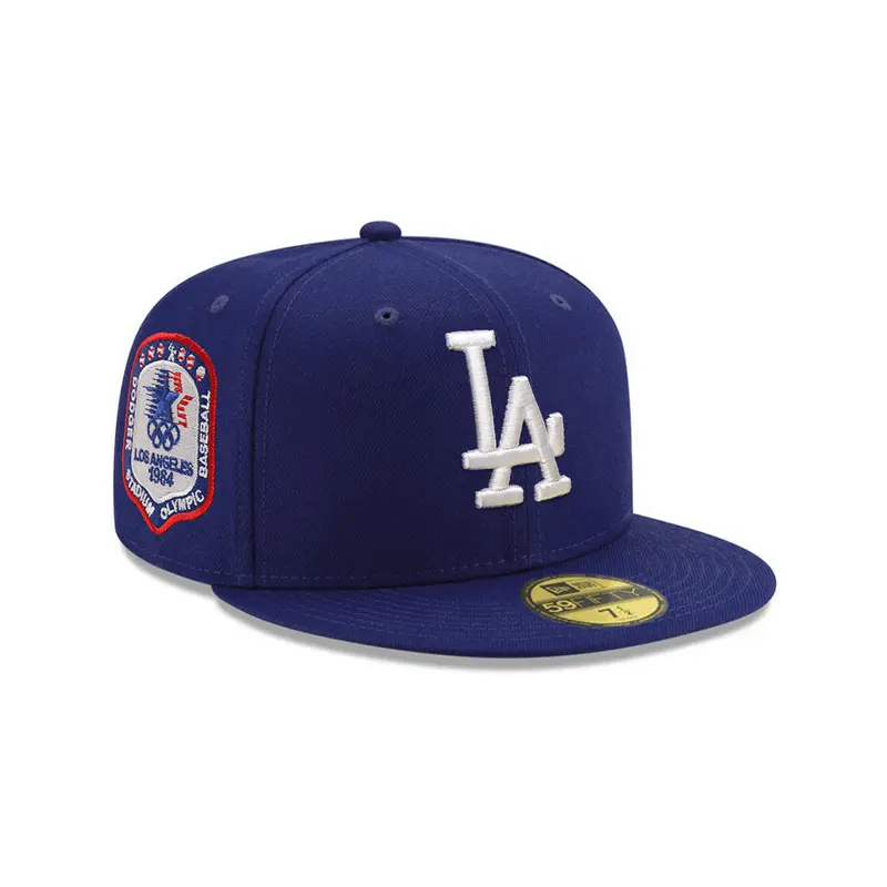 LA Dodgers Royal-on-White 1984 Olympic 59Fifty Fitted Cap