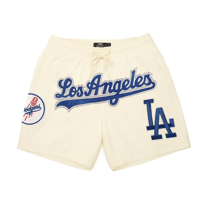LA Dodgers Shorts – Eggshell Classic Woven Athletic Fit