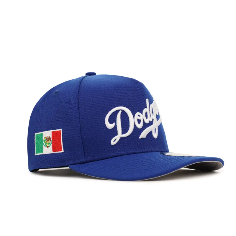 LA Dodgers Snapback – Wordmark with Mexican Flag Motif 9Forty A-Frame