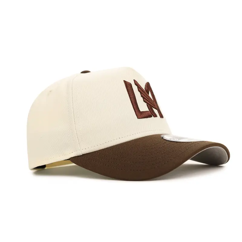 LAFC Chrome Brown Two-Tone 9Forty A-Frame Snapback Cap