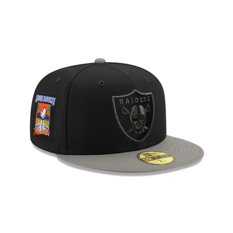 Las Vegas Raiders Black & Gray Super Bowl XI 59Fifty Fitted Cap