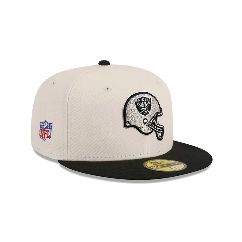 Las Vegas Raiders NHL Shield Stone & Black Two-Tone SP 59Fifty Fitted Cap