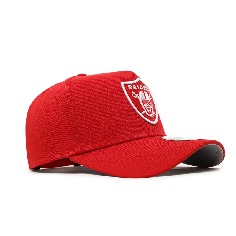Las Vegas Raiders Scarlet Red on White 9Forty A-Frame Snapback