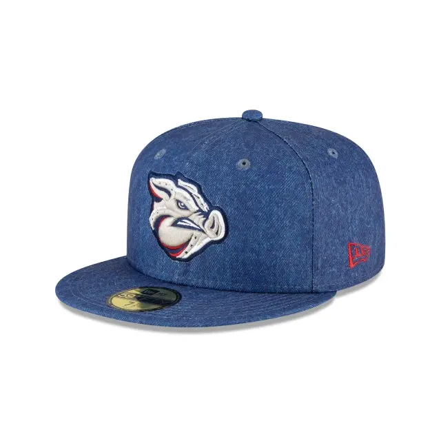 Lehigh Valley IronPigs Denim Canadian Tuxedo MiLB 59Fifty Fitted Cap