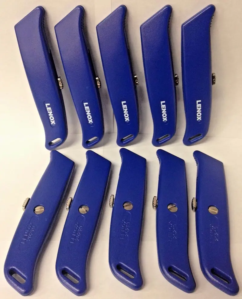 Lenox Retractable Utility Knives – Standard Duty, 10-Pack with Replaceable Blades