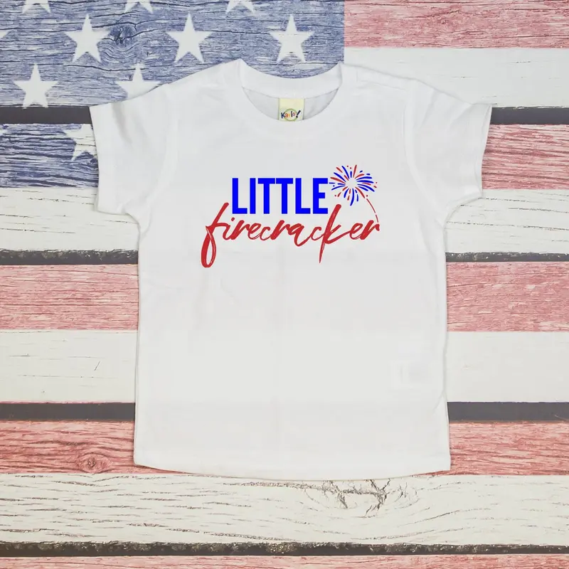 Little Firecracker Patriotic T-Shirt