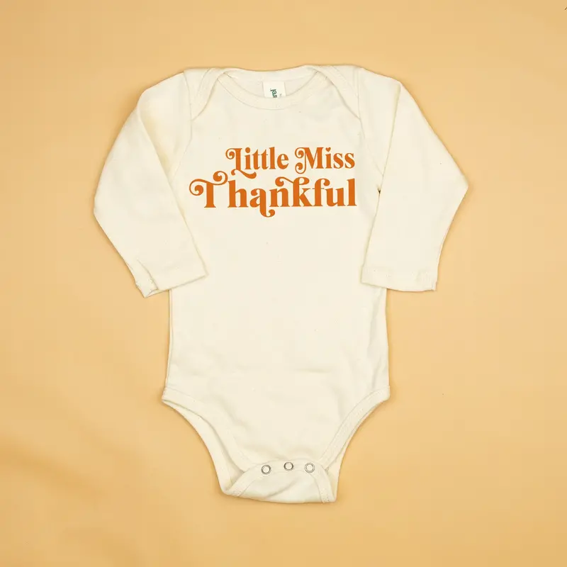 Little Miss Thankful Natural Cotton Bodysuit