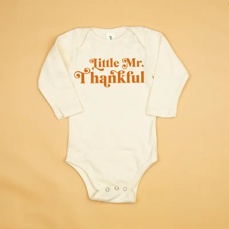 Little Mr. Thankful Organic Bodysuit