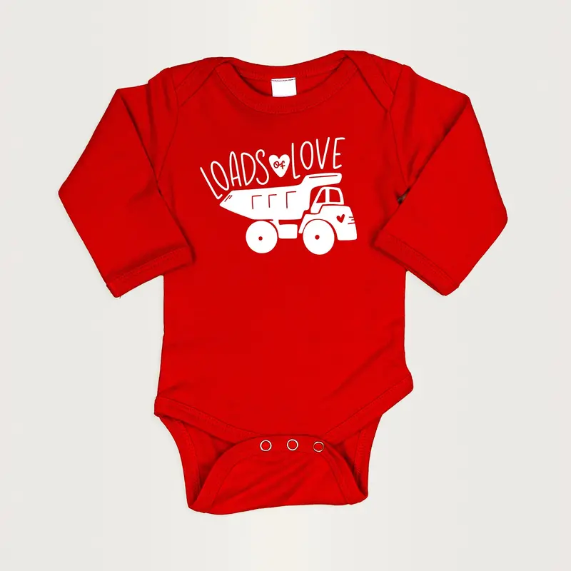 Loads of Love Red Bodysuit – Heartfelt Valentine Baby Outfit