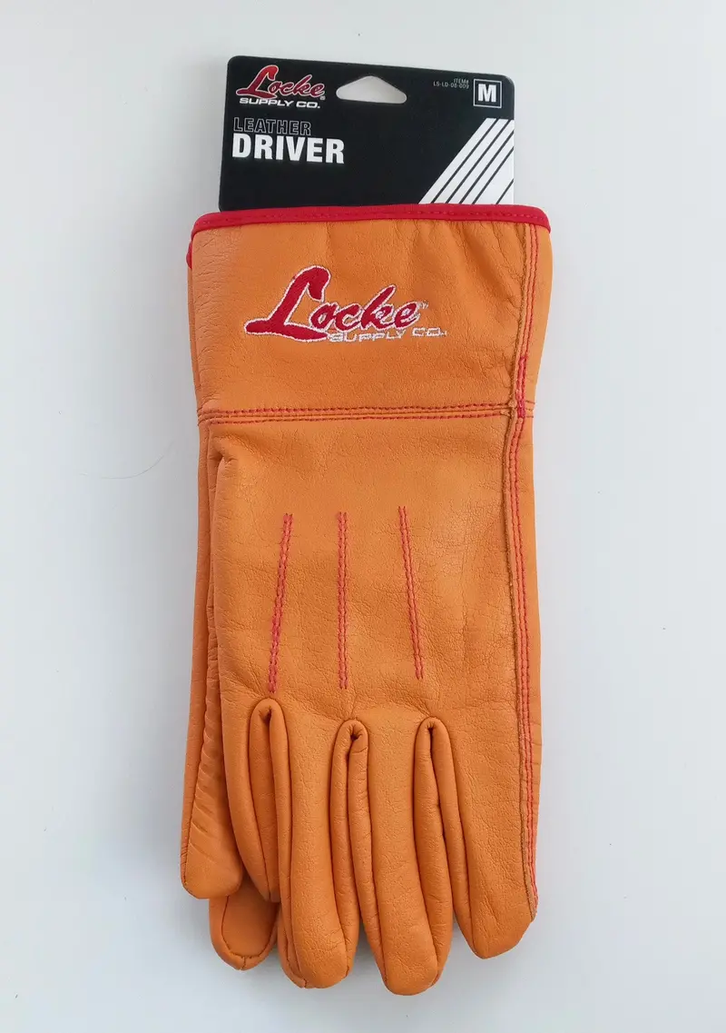 Locke Supply Medium Leather Driving Gloves – Comfort-Fit Work Handwear