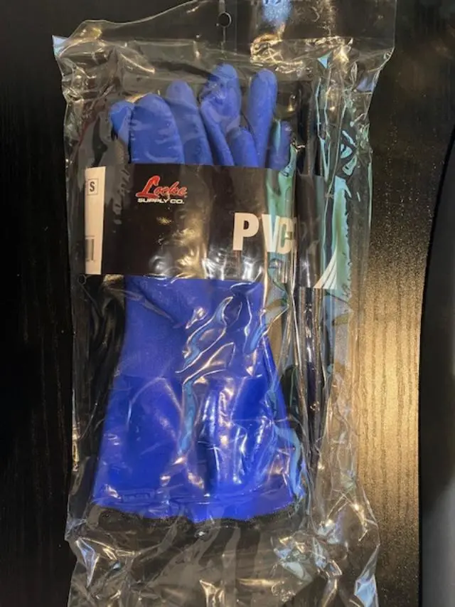 Locke Supply Small PVC-Coated Chemical & Abrasion Resistant Gloves