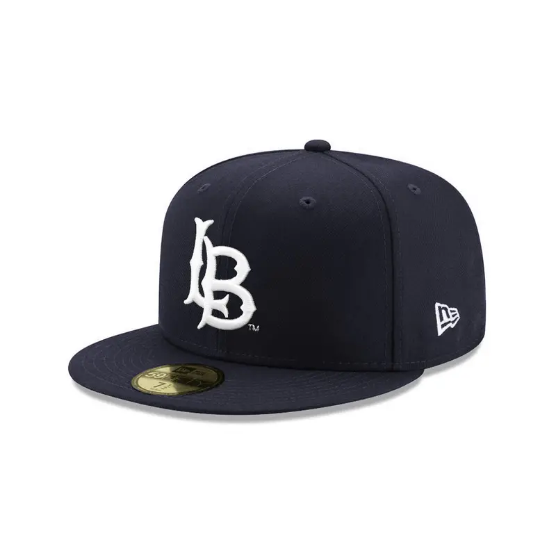 Long Beach State NCAA Navy 59Fifty Fitted Cap