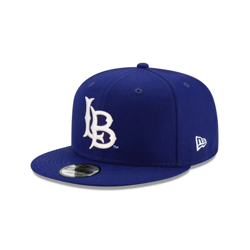 Long Beach State NCAA Royal-on-White 9Fifty Snapback Hat