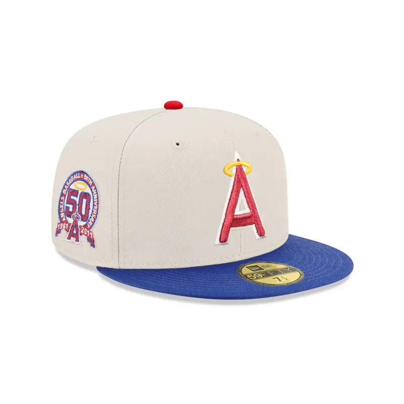 Los Angeles Angels 50th Anniversary Stone Royal Two-Tone SP 59Fifty Fitted Cap
