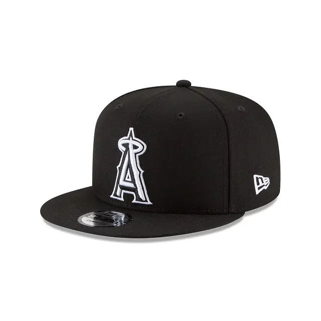 Los Angeles Angels Black-and-White 9Fifty Adjustable Cap