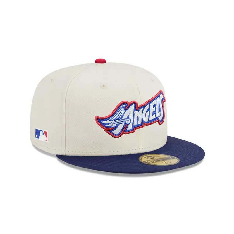 Los Angeles Angels Chrome Oceanside Blue Two-Tone Batterman SP 59Fifty Fitted Cap