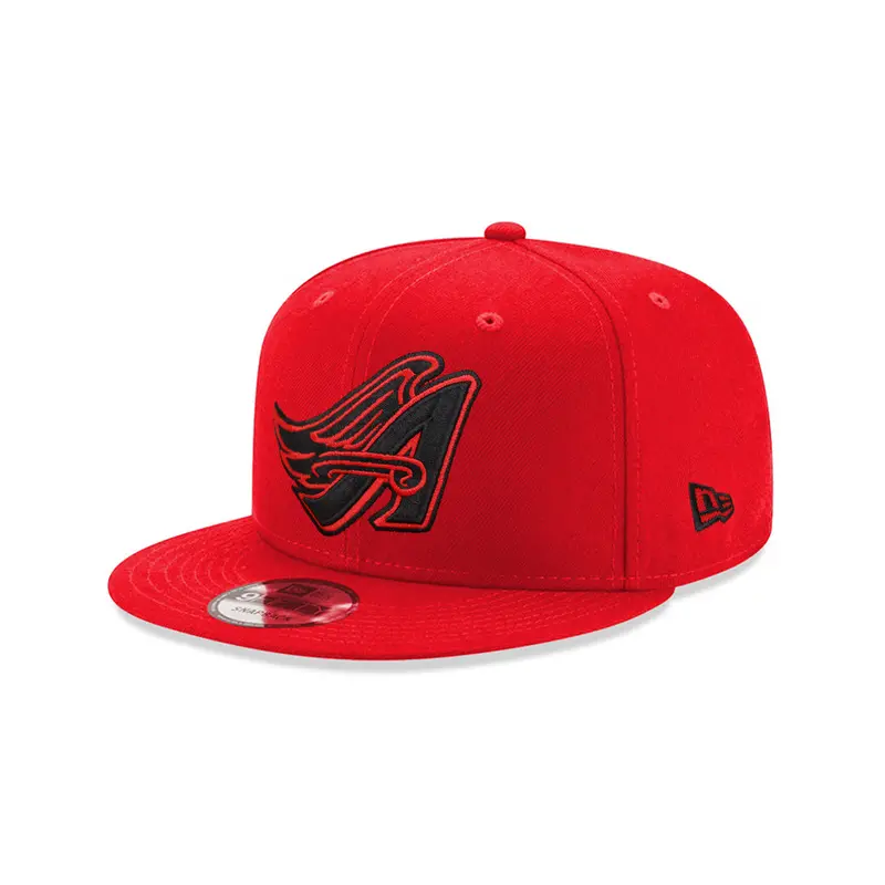Los Angeles Angels Cooperstown Edition Scarlet Red & Black 9Fifty Snapback