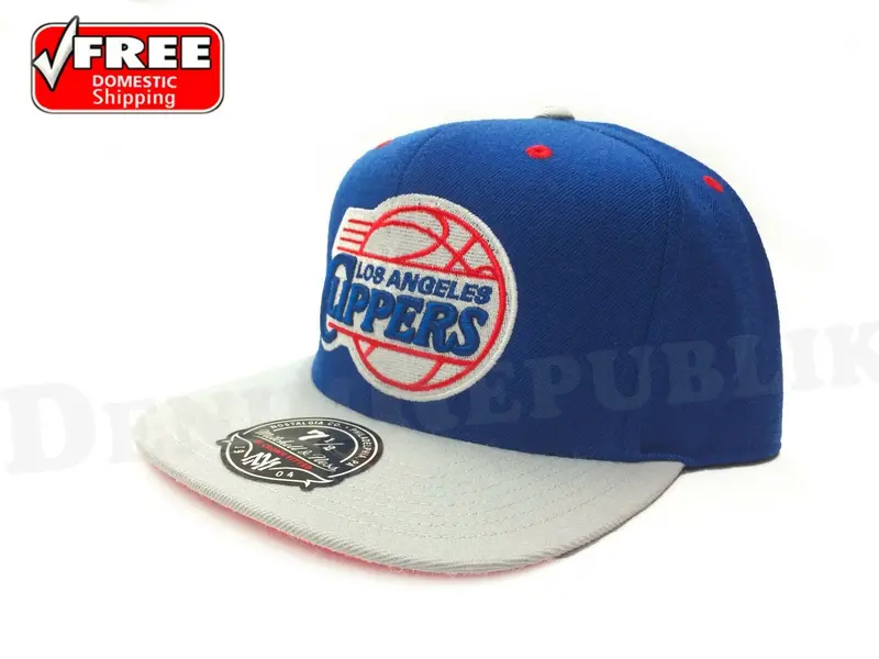 Los Angeles Clippers Two-Tone Royal & Grey Fitted Cap