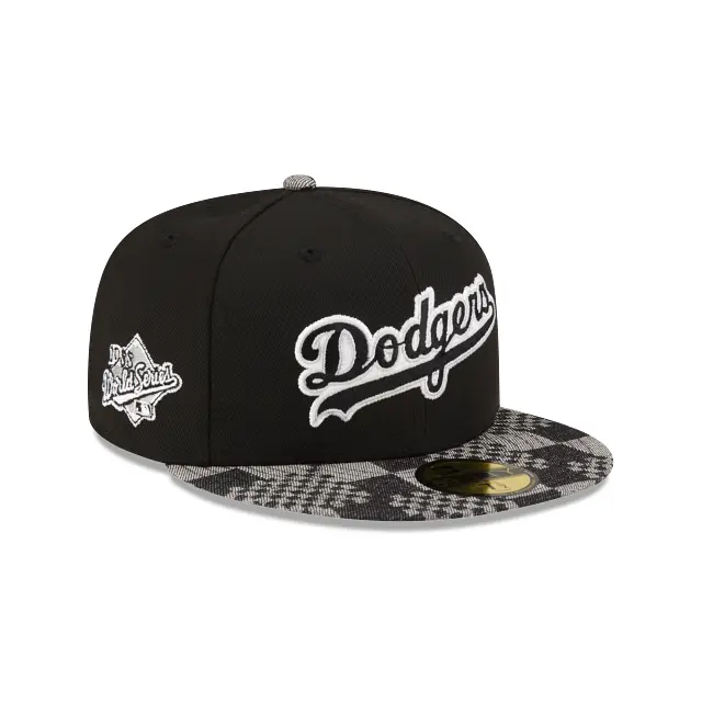 Los Angeles Dodgers 1988 World Series Black Denim Two-Tone 59Fifty Fitted Cap