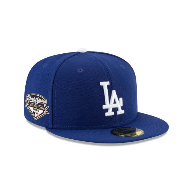 Los Angeles Dodgers 2025 World Series Champions Side-Patch Team-Color SP 59Fifty Fitted Cap