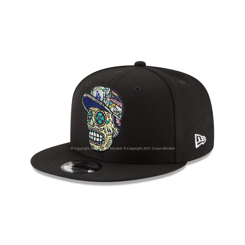 Los Angeles Dodgers Black Skull Cap – 9Fifty Snapback Style