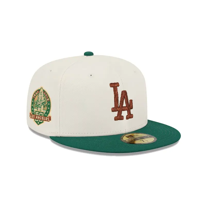 Los Angeles Dodgers Chrome Green Two-Tone 60th Anniversary SP 59Fifty Cap