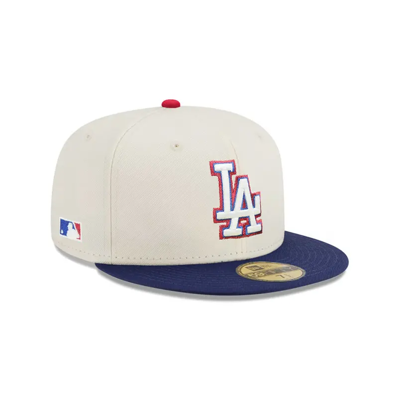 Los Angeles Dodgers Chrome Oceanside Blue Two-Tone Batterman SP 59Fifty Fitted Cap