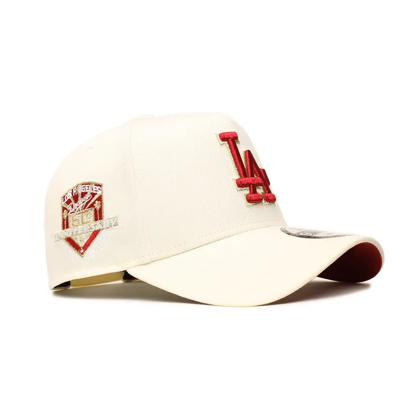 Los Angeles Dodgers Chrome on Red 50th Anniversary SP 9Forty A-Frame Snapback