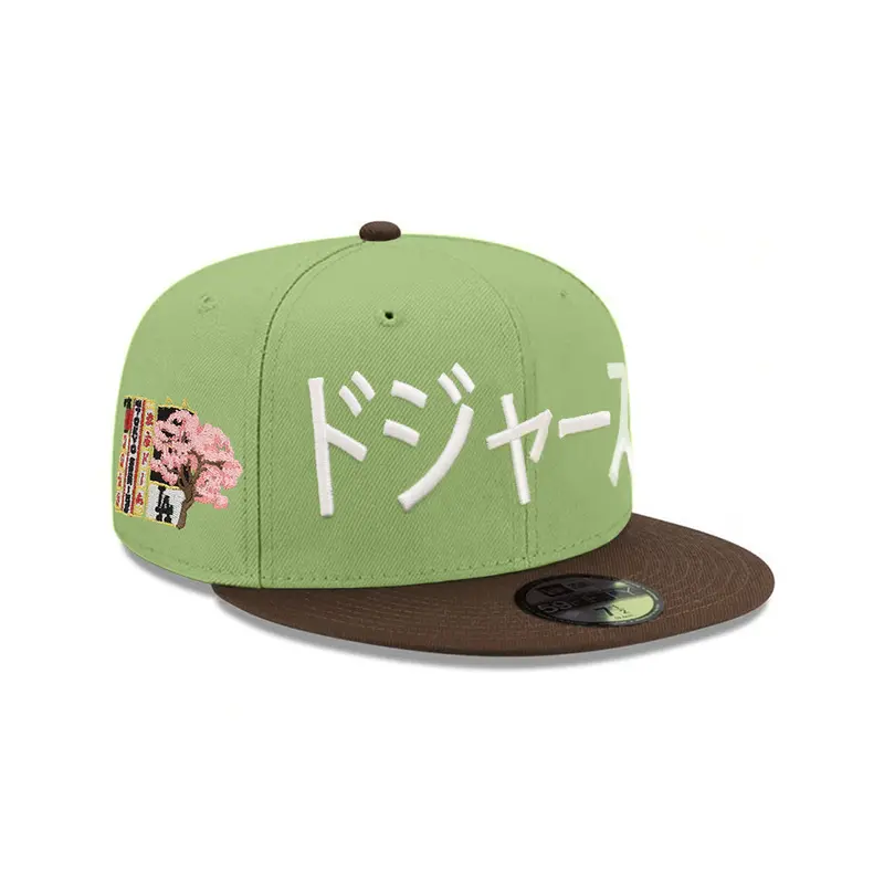 Los Angeles Dodgers Fitted Cap – Matcha Green & Walnut Tokyo Series 59Fifty