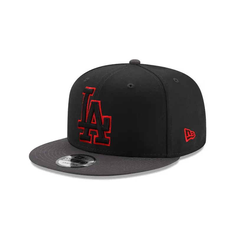 Los Angeles Dodgers Graphite Black MLB Logo Snapback