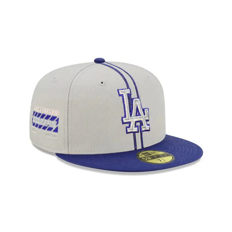 Los Angeles Dodgers Gray & Royal 2-Tone NL West Division 59Fifty Fitted Cap