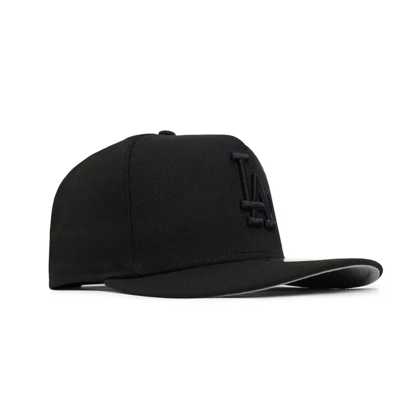 Los Angeles Dodgers Minimalist Black-on-Black Cap – New Era 9Fifty A-Frame Snapback