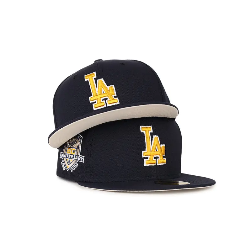Los Angeles Dodgers Navy 50th Anniversary 59Fifty Cap – Official Commemorative Fit