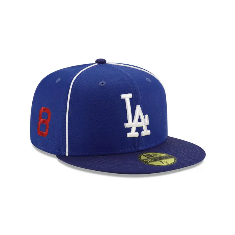 Los Angeles Dodgers Navy & Blue Two-Tone 8-Figure Fitted Cap