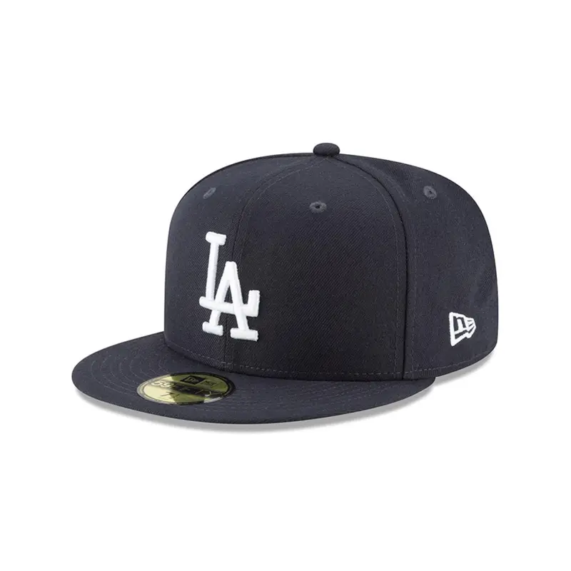 Los Angeles Dodgers Navy & White 59Fifty Fitted Cap – MLB Licensed