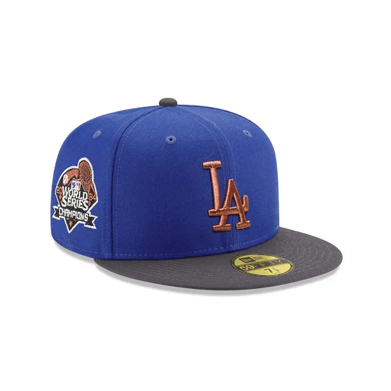 Los Angeles Dodgers Royal-and-Graphite Dual-Tone 2024 World Series Champions 59Fifty Fitted Cap