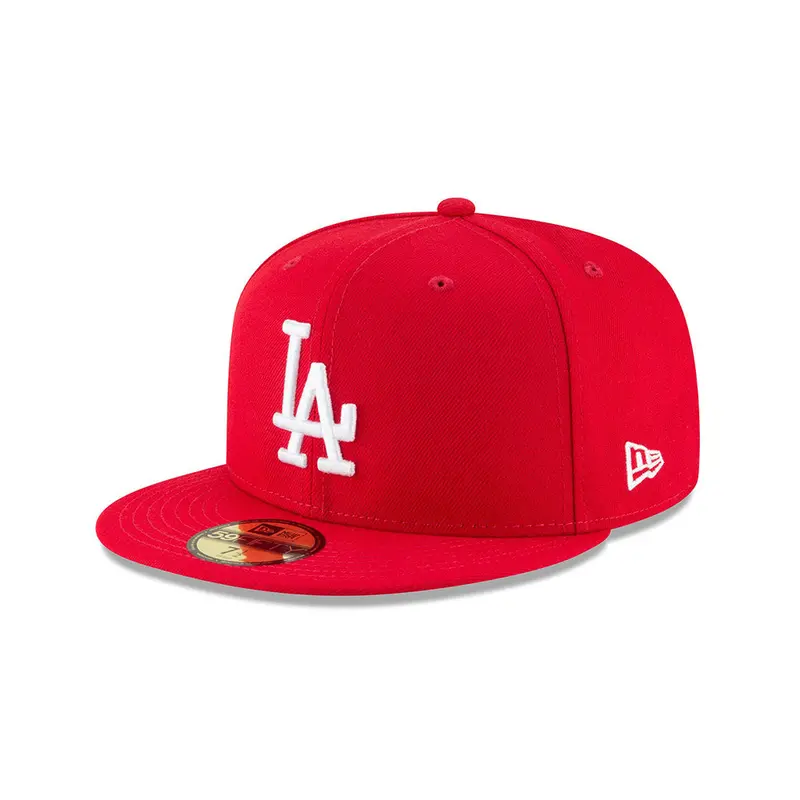 Los Angeles Dodgers Scarlet Red & White 59Fifty Fitted Hat