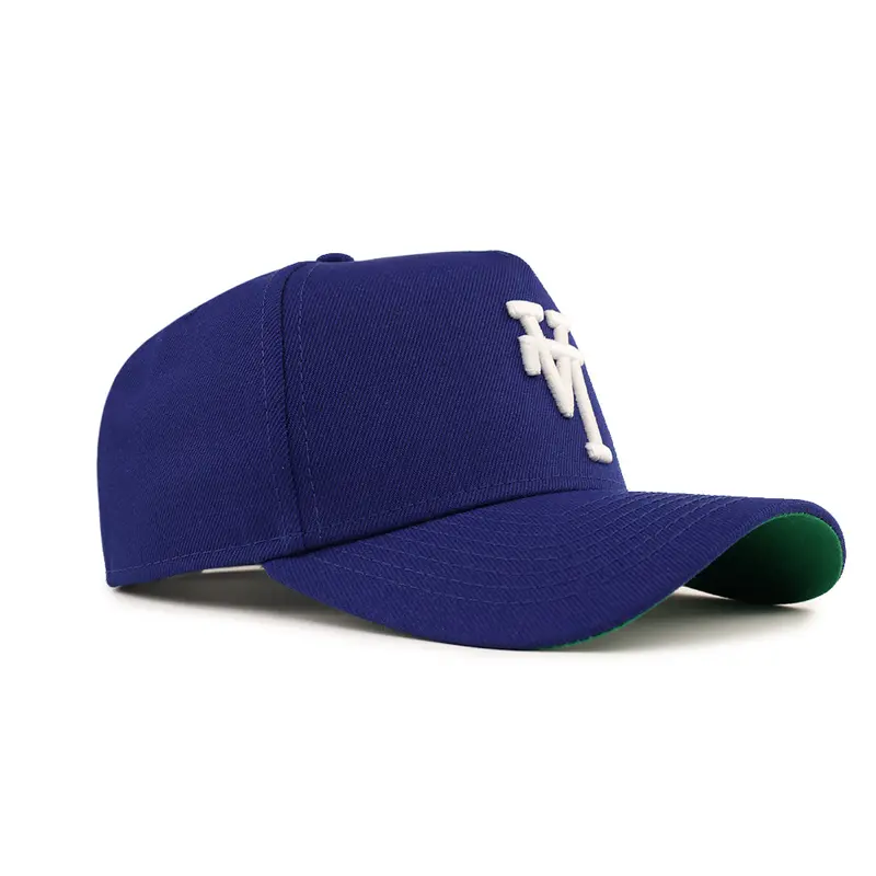 Los Angeles Dodgers Upside-Down Logo Royal-on-White 9Forty A-Frame Snapback
