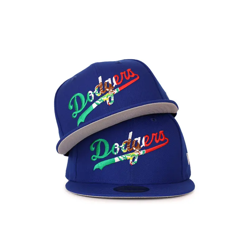 Los Angeles Dodgers Wordmark x Mexico MLB Royal 59Fifty Fitted Cap