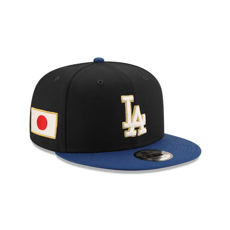 Los Angeles Dodgers x Japan Black-and-Blue Two-Tone 9Fifty Structured Snapback