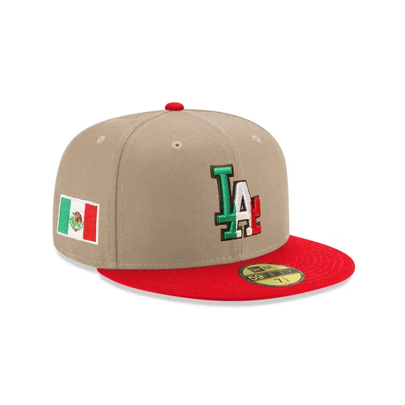 Los Angeles Dodgers x Mexico Camel Red Two-Tone SP 59Fifty Fitted Cap