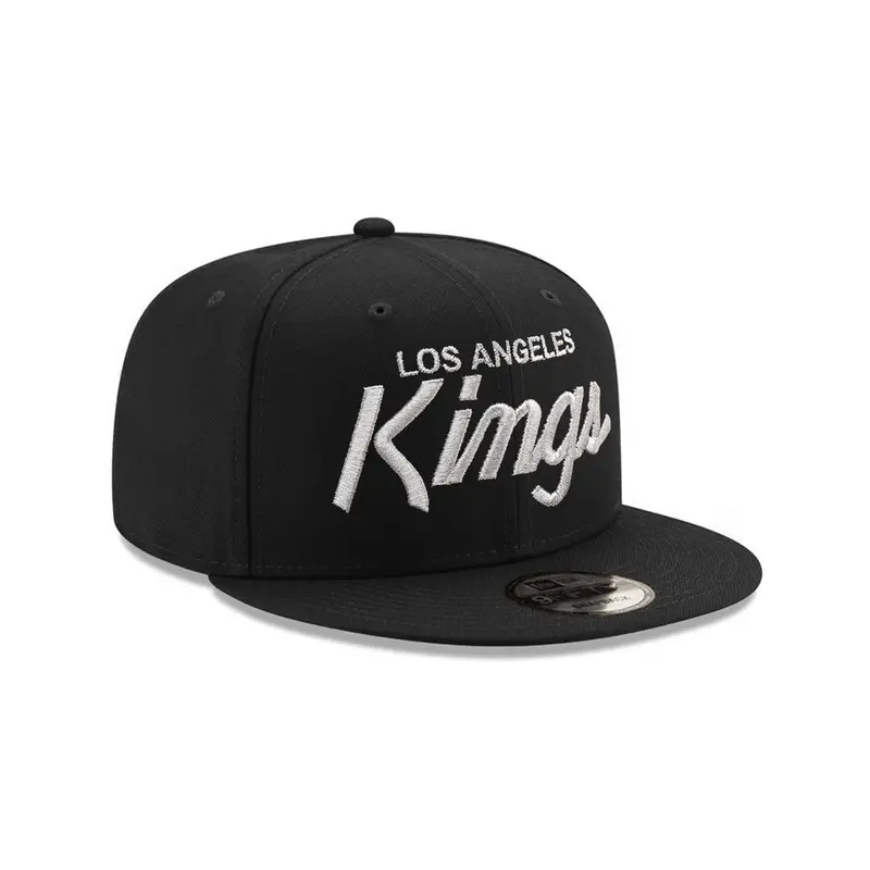 Los Angeles Kings Retro Script Black 9Fifty Adjustable Snapback